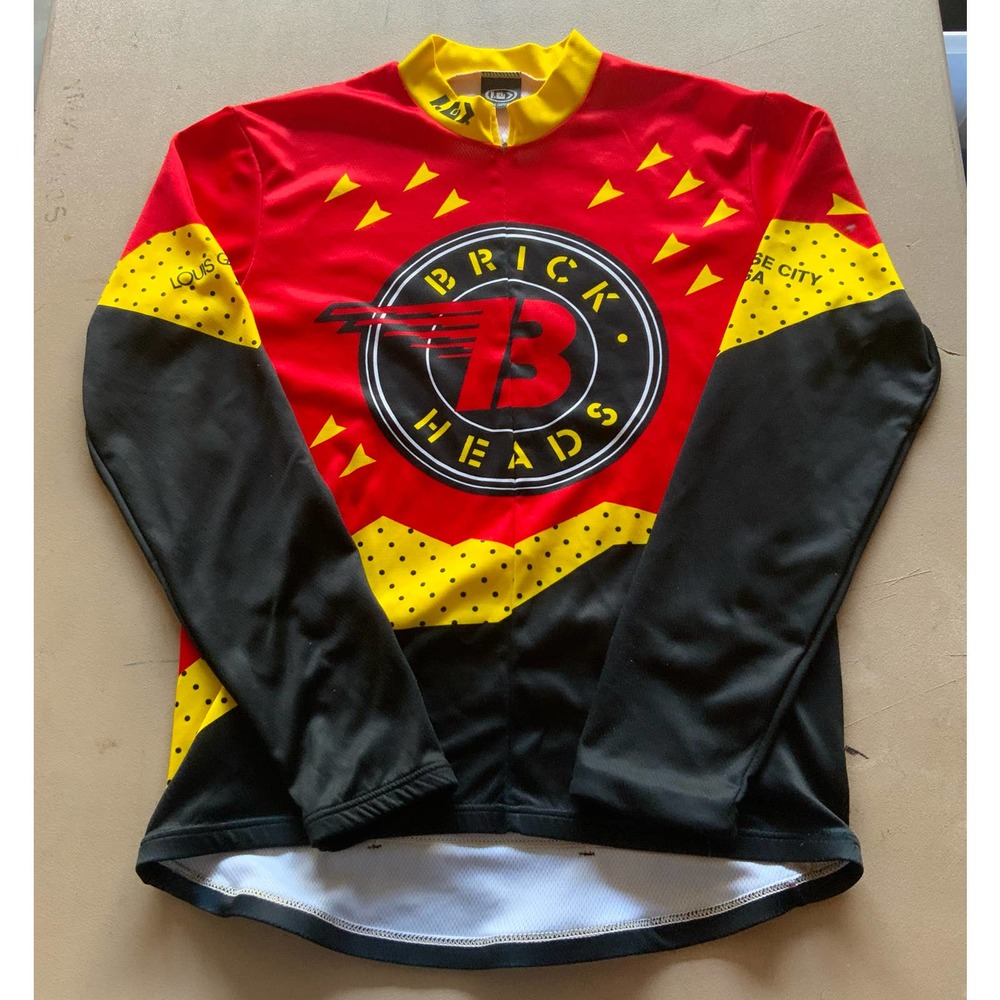 Louis Garneau Brick Heads Cycling Jersey Size Large
